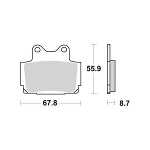 AP RACING SR Supersport Sinter Rear Disc Pads #170SR click to zoom image