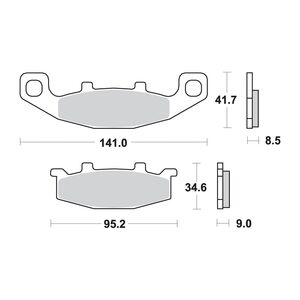 AP RACING Sinter Disc Pad Front #197SF click to zoom image