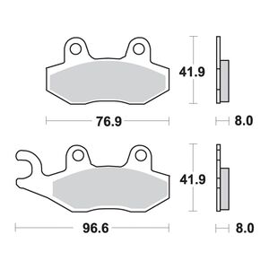 AP RACING SF Supersport Sinter Front Disc Pads #211SF click to zoom image