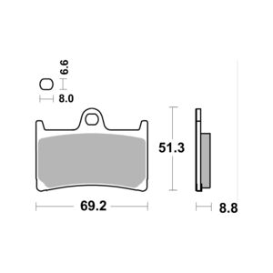 AP RACING SF Supersport Sinter Front Disc Pads #234SF click to zoom image