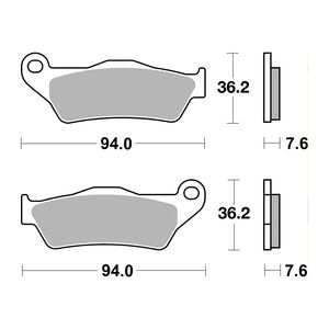 AP RACING SF Supersport Sinter Front Disc Pads #271SF click to zoom image