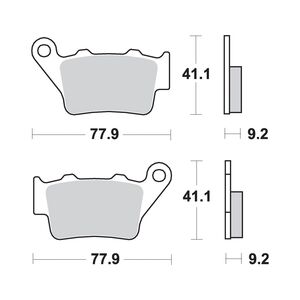 AP RACING Sinter Disc Pad Rear #275SR click to zoom image