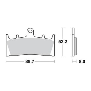 AP RACING Sinter Disc Pad Front #286SF click to zoom image