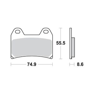 AP RACING SF Supersport Sinter Front Disc Pads #306SF click to zoom image