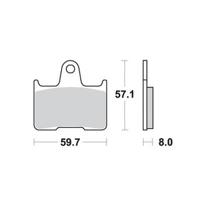 AP RACING SR Supersport Sinter Rear Disc Pads #315SR click to zoom image