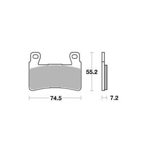 AP RACING SF Supersport Sinter Front Disc Pads #334SF click to zoom image