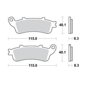 AP RACING SR Supersport Sinter Rear Disc Pads #336SR click to zoom image