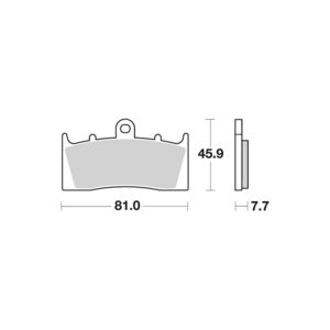 AP RACING SF Supersport Sinter Front Disc Pads #343SF click to zoom image