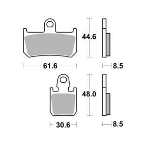 AP RACING SF Supersport Sinter Front Disc Pads #439SF click to zoom image