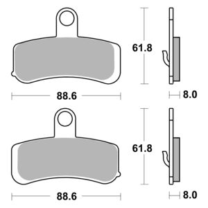 AP RACING SF Supersport Sinter Front Disc Pads #453SF click to zoom image