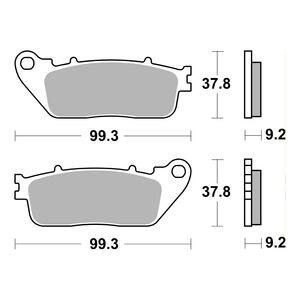 AP RACING SR Supersport Sinter Rear Disc Pads #462SR click to zoom image