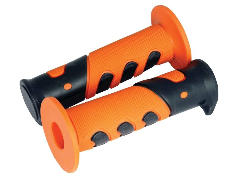 BIKE IT MX Competition Grips Orange / Black click to zoom image