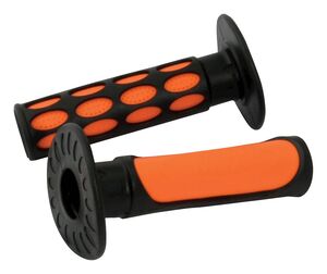 BIKE IT 2-Tone MX Grips Orange / Black 