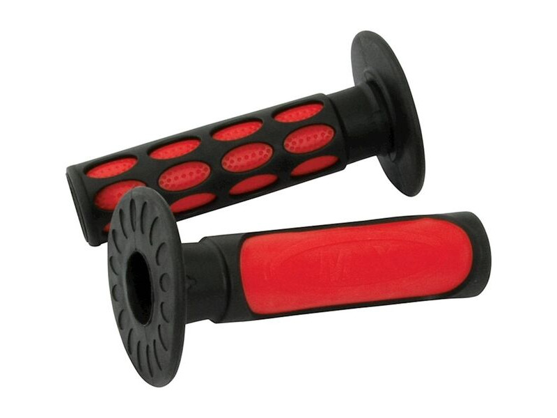 BIKE IT 2-Tone MX Grips Red / Black click to zoom image