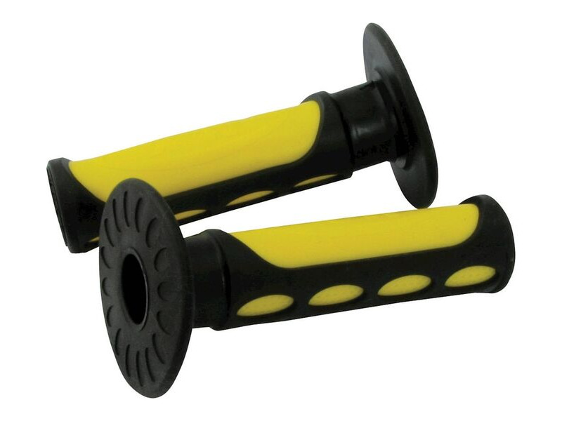 BIKE IT 2-Tone MX Grips Yellow / Black click to zoom image