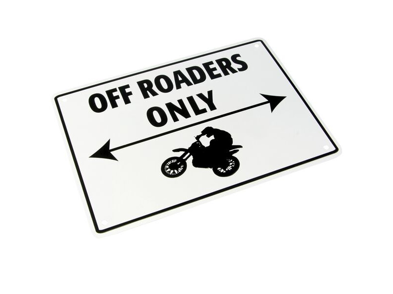 BIKE IT Aluminium Parking Sign Off-Roaders Only click to zoom image