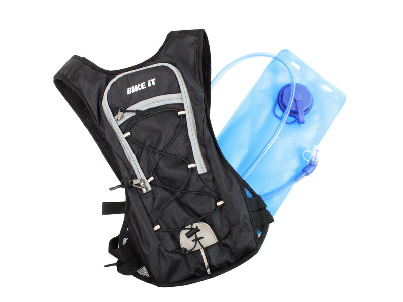 BIKE IT Hydration Backpack with 2L Water Bladder click to zoom image