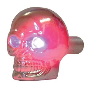 BIKE IT Pair Of Skull Decoration Bolts With Red LED Eyes 