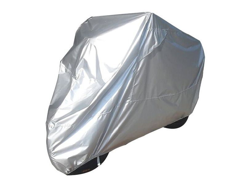 BIKE IT Motorcycle Rain Cover - Silver - Medium Fits Up To 600cc click to zoom image