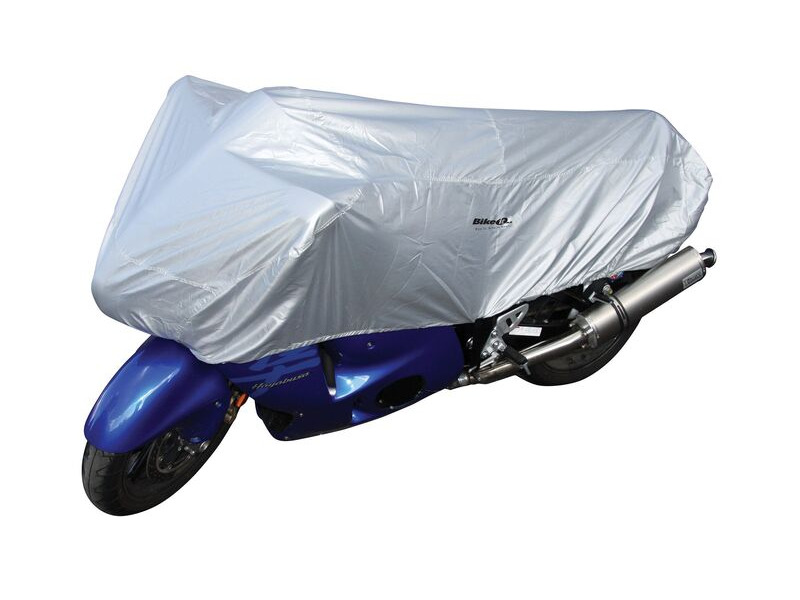 BIKE IT Motorcycle Top Cover - Silver - Large Fits 750-1100cc click to zoom image