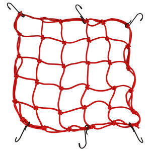 BIKE IT Luggage Cargo Net Extra Large Red 