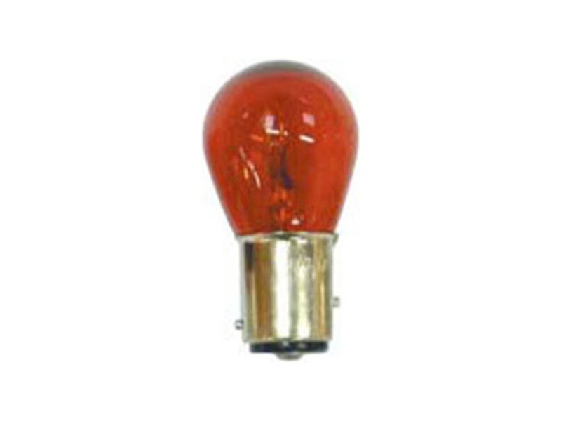 BIKE IT Red Tint Rear Light Bulb For Kawasaki And Yamaha 12V 23/8W S25 BAY15D click to zoom image