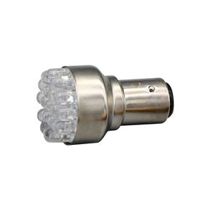 BIKE IT 12V White LED Bulb BAY15D click to zoom image