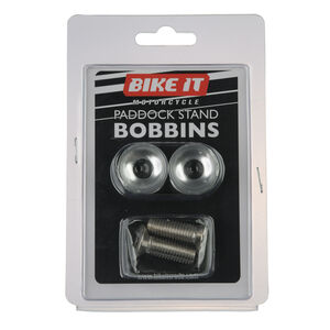 BIKE IT Alloy 8mm 1.25 Pitch Paddock Stand Bobbins click to zoom image