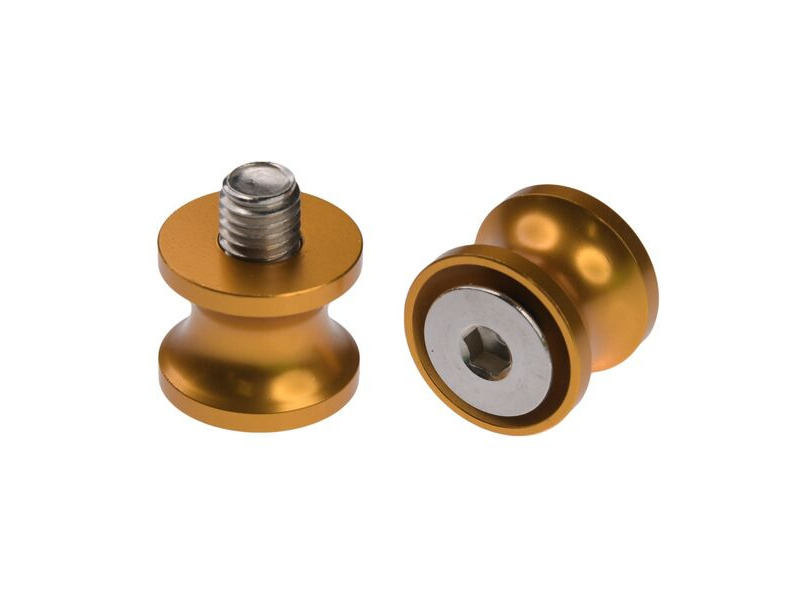 BIKE IT Gold 8mm 1.25 Pitch Paddock Stand Bobbins click to zoom image