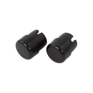 BIKE IT Black Bar End Buttons 