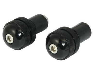 BIKE IT Black 13mm Round Bar End Weights