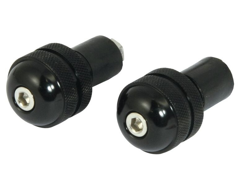 BIKE IT Black 13mm Round Bar End Weights click to zoom image