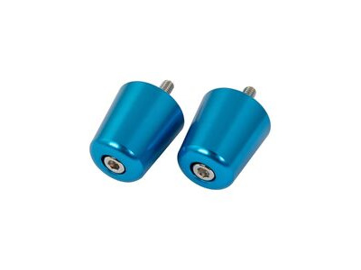 BIKE IT Alloy Suzuki Flush Type Blue Bar End Weights