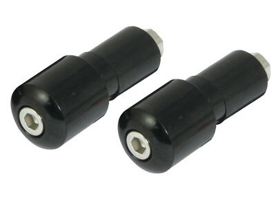 BIKE IT Black 13mm Slim Bar End Weights