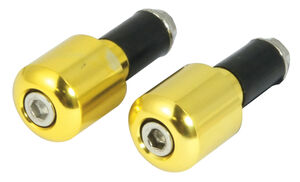 BIKE IT Gold 13mm Slim Bar End Weights 