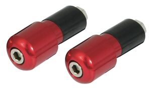 BIKE IT Red 13mm Slim Bar End Weights 