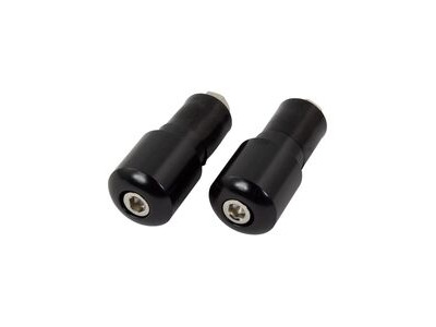 BIKE IT Black 18mm Slim Bar End Weights