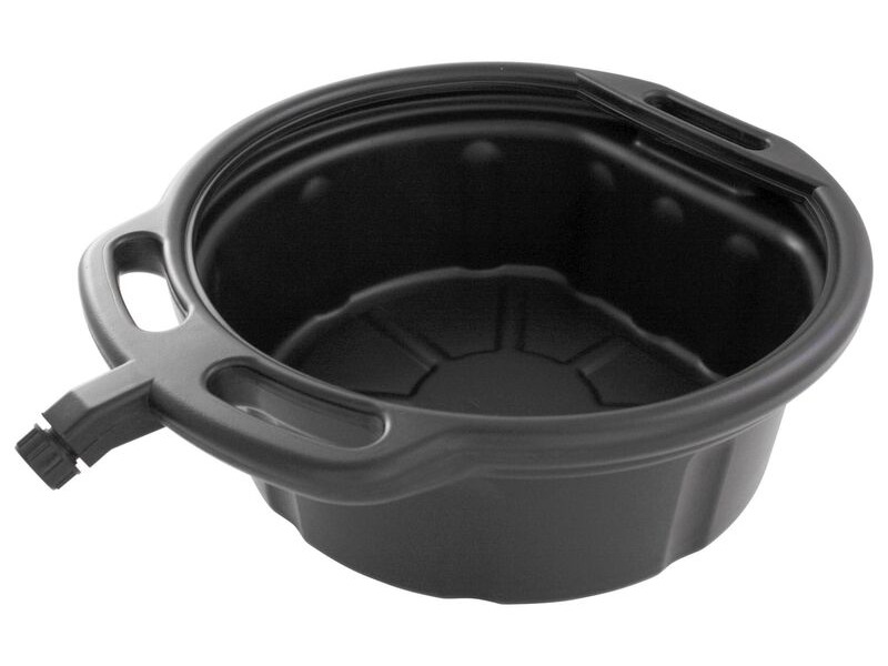 BIKE IT 16 Litre Oil Drain Pan With Pourer And Grip Handles click to zoom image