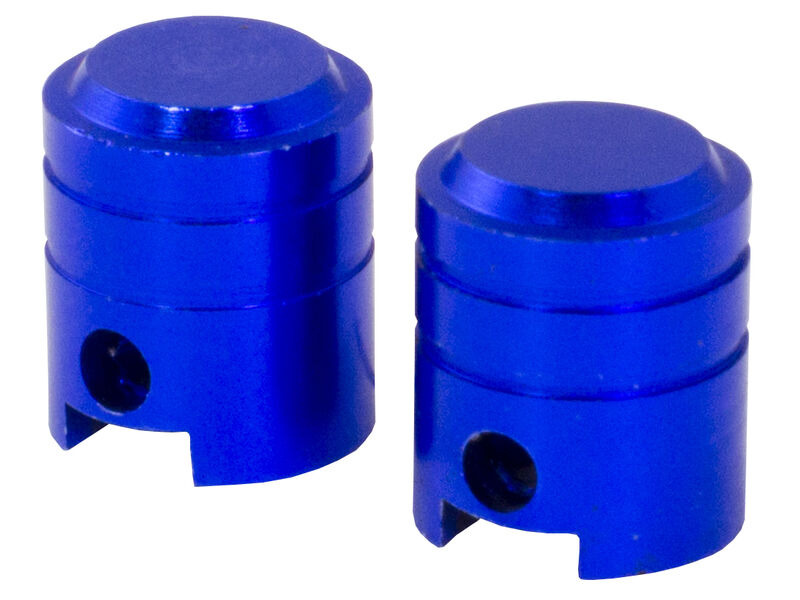 BIKE IT Small Piston Valve Caps - Blue click to zoom image