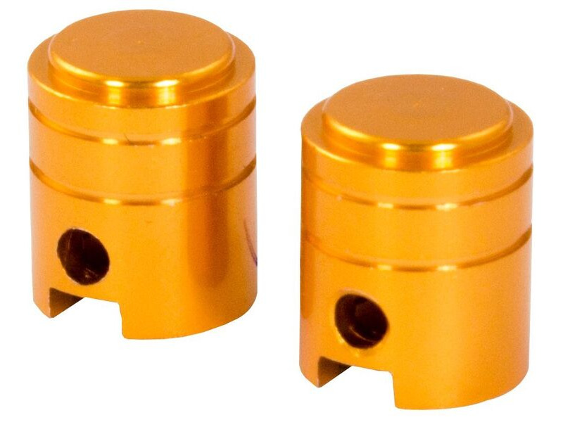 BIKE IT Small Piston Valve Caps - Gold click to zoom image