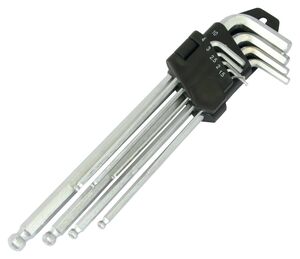 BIKE IT 9pc Ball End Long Allen Key Set 