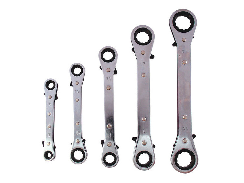 BIKE IT 5pc Ratchet Spanner Kit click to zoom image