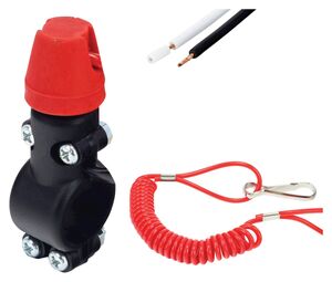 BIKE IT Stop Switch Universal Kill Switch With Tether - Circuit Break When Tether Off 