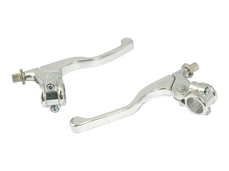 BIKE IT Lever Assembly Universal Short Chrome (Without Mirror Boss) click to zoom image