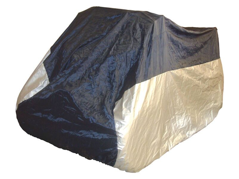 BIKE IT ATV Rain Cover - Black/Silver - Small Fits 50cc-250cc click to zoom image