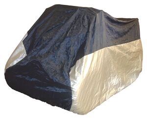 BIKE IT ATV Rain Cover - Black/Silver - Small Fits 50cc-250cc 