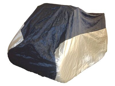 BIKE IT ATV Rain Cover - Black/Silver - Large Fits 250cc And Over