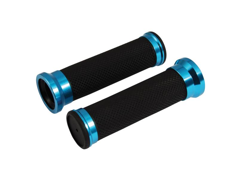 BIKE IT Grips Twin-Ring Blue 22mm click to zoom image