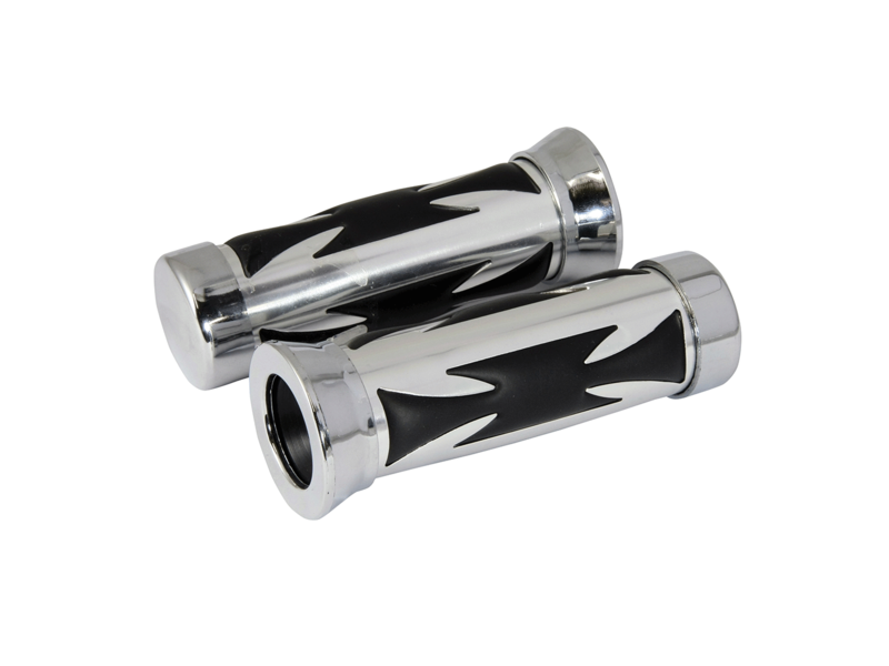 BIKE IT Grips Chrome Chopper Cushion 25mm click to zoom image