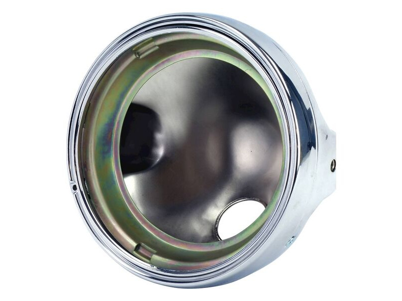 BIKE IT Headlight Universal 7" Chrome Casing click to zoom image